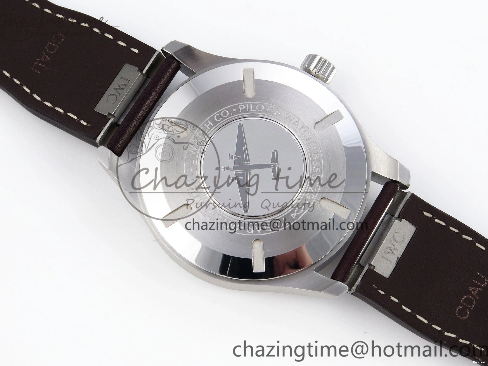 MIROTIME 0127 Pilot Mark XX IW328205 ZF 1:1 Best Edition Green Dial on Brown Leather Strap A UrbanStyle 7029